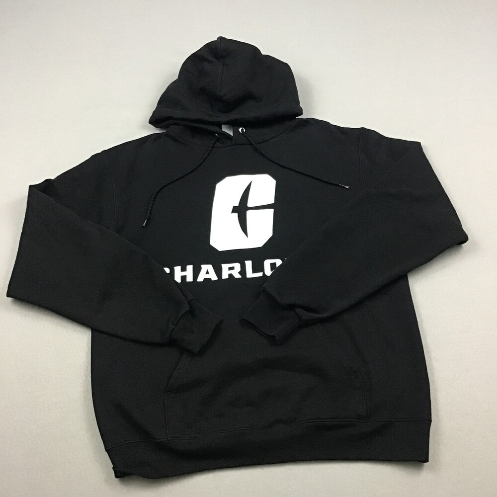 Charlotte 49ers Hoodie Sweatshirt Men Medium Black Champion Sweatshirt NCAA M